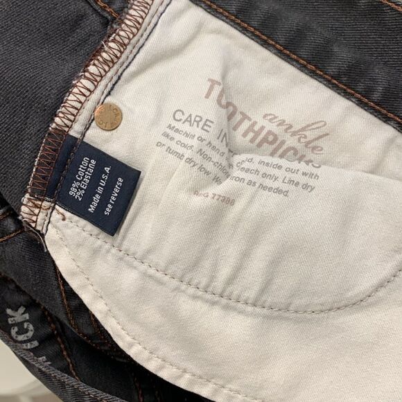 J Crew toothpick ankle cropped black denim jeans woman’s size 27 - Picture 10 of 10